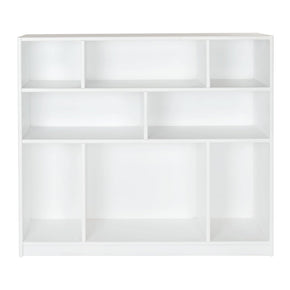 Vista frontal de estantería infantil

