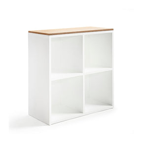 Estantería infantil de madera con cubierta de encino