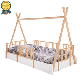 Cama tipi Montessori tamaño individual
