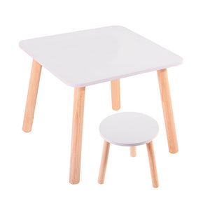 Set infantil minimalista mesa y banco