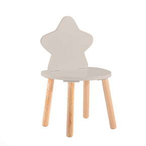 Silla Estrella infantil gris en recámara moderna