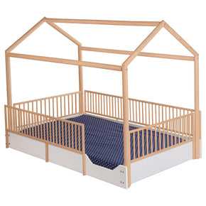 Cama Montessori con barandales removibles