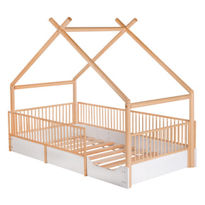 Cama chalet infantil de madera