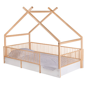 Cama chalet Montessori para niños
