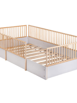 Cama Cuna Cercada Natural (no barnizada)