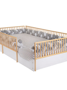 Cama Cuna Cercada Natura (barnizada)
