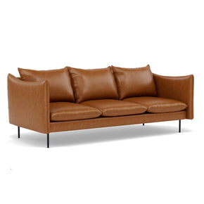 sofa de piel cafe