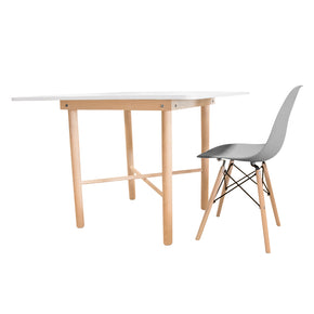 Mesa Cuadrada Cruzeta (100cm ancho) - Silla Berlin