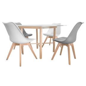 Mesa cuadrada con 4 sillas