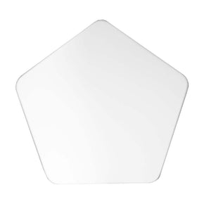 Banquito pentágono infantil color blanco