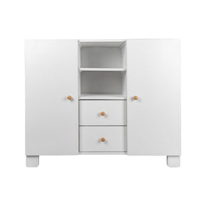 Vista frontal del ropero doble para niños