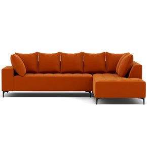 sala en L con cojines