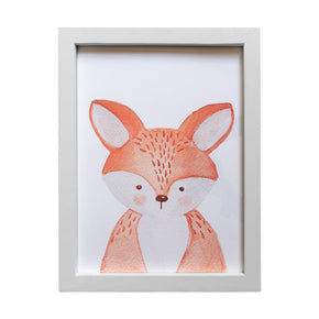 Cuadro decorativo de zorro para recámara infantil