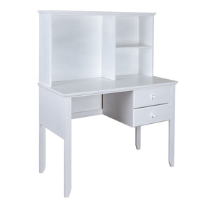 Escritorio de madera blanca minimalista