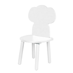 Silla de madera con respaldo de elefante