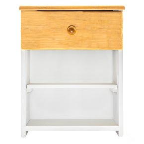 Vista frontal del buró Río en color natural