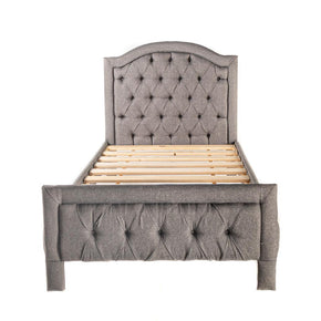 Cama capitonada elegante para recámara juvenil