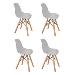 Silla infantil estilo Eames color gris
