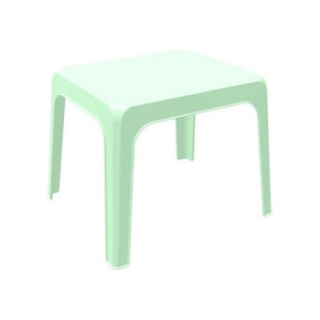 Mesa Hannes apilable en color verde