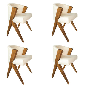 set de 4 sillas tapizadas