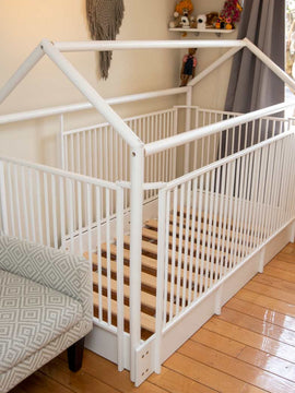 Cama Cuna Casa Cercada Evolutiva — De cuna a cama Montessori