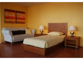 Dormitorio decorado con cama Paris