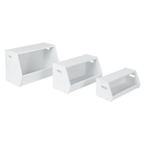 Set de tres jugueteros infantiles

