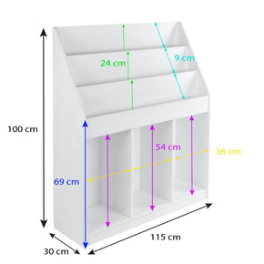 Librero acordeón para cuentos